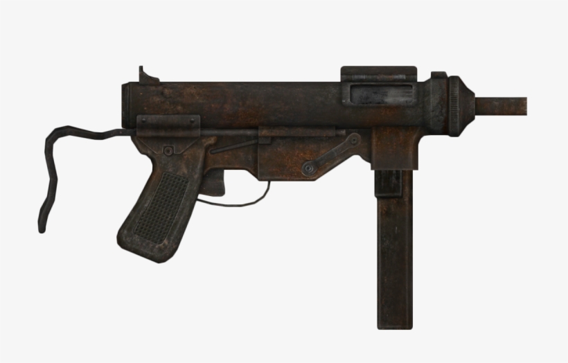 9mm Submachine Gun - Fallout 9mm Submachine Gun, transparent png