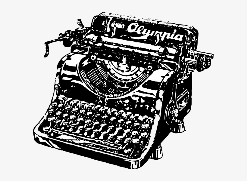 Png Transparent Typewriter Clip Art At Clker - Typewriter Clipart, transparent png