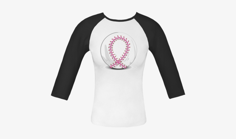 #pink #breast #cancer Ribbon Baseball With The Stitches - Not Going Down Without A Fight Brain Tumors, transparent png