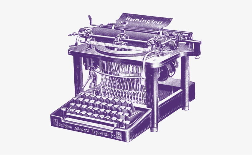 Png Royalty Free Library Stock Images Oh So Nifty Graphics - Remington Typewriter Nthe Model 6 Remington Rolled, transparent png