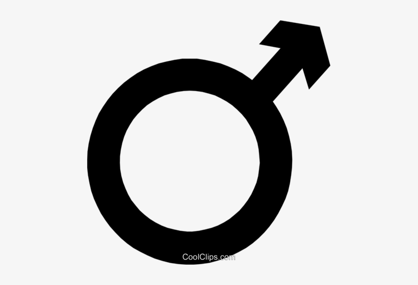 Male Symbol Royalty Free Vector Clip Art Illustration - Simbolo Masculino E Feminino Word, transparent png