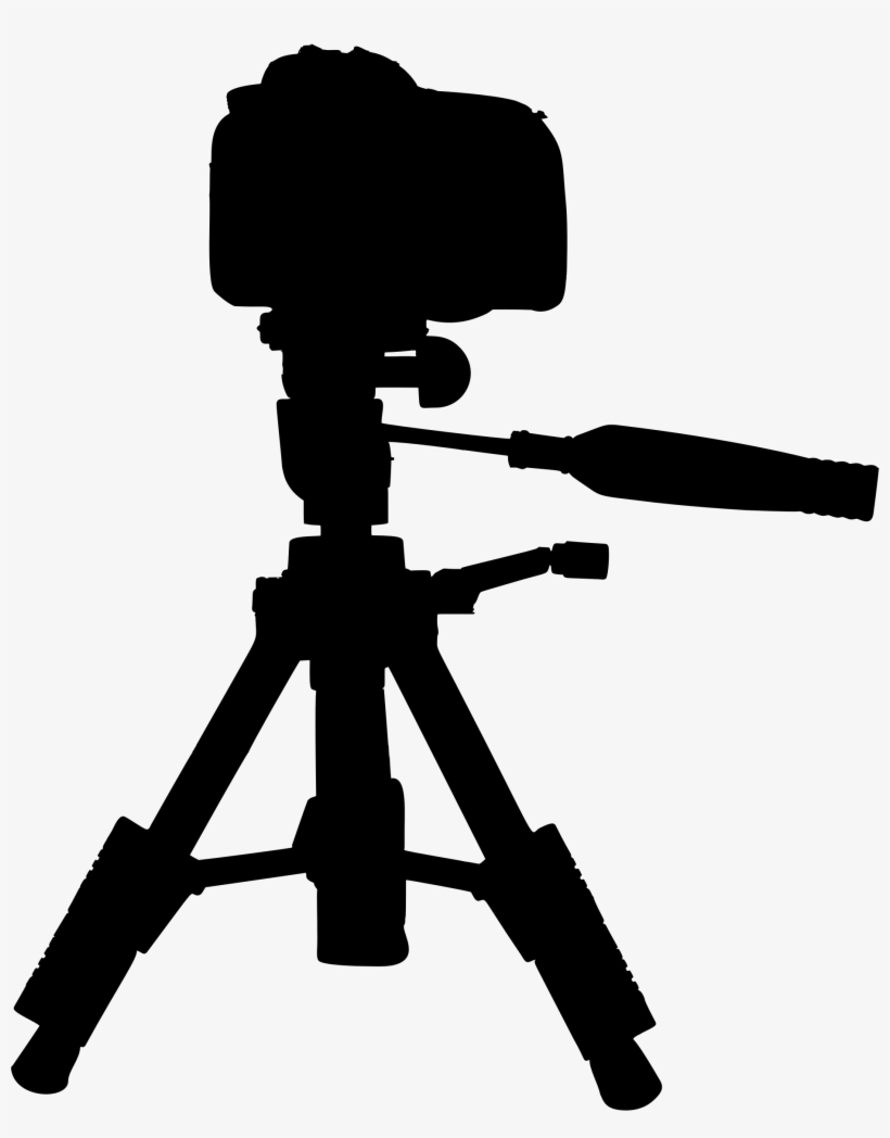 This Free Icons Png Design Of Camera On Tripod Silhouette, transparent png