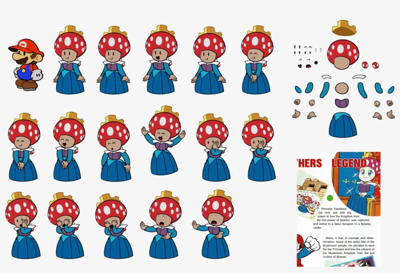 Click For Full Sized Image Princess Toadstool - Video Game, transparent png