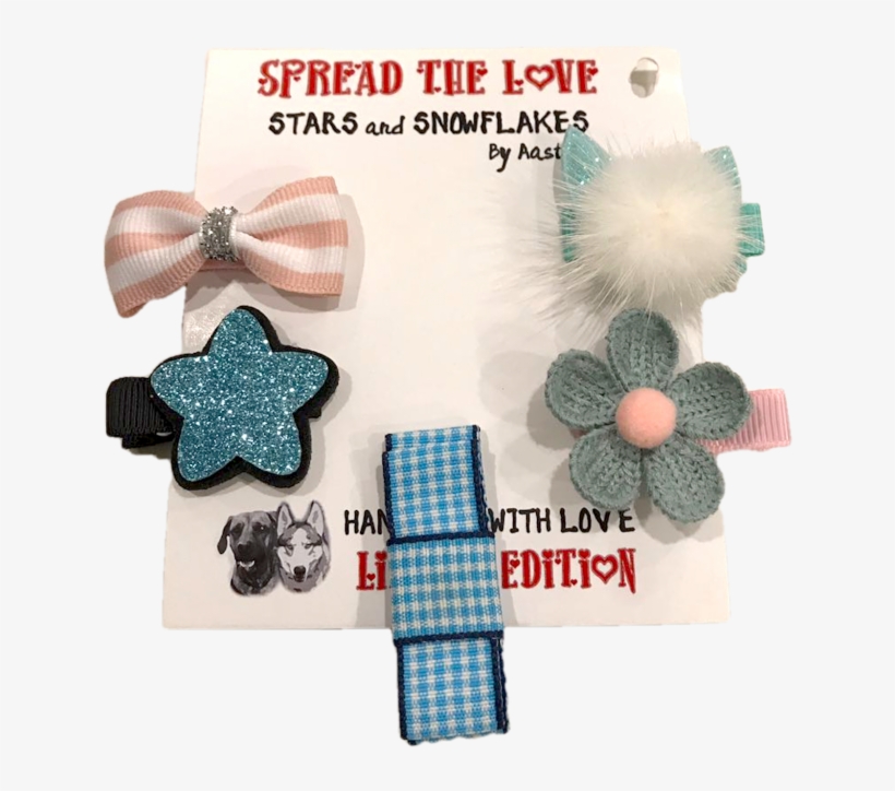 Aqua Pom-pom Hairclips - Craft, transparent png