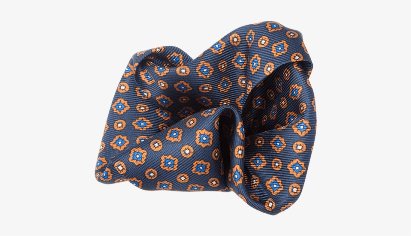 Gh818b - Gagliardi Navy & Gold Geometric Pocket Square, transparent png