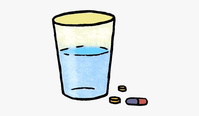 Pills And Water Clipart, transparent png