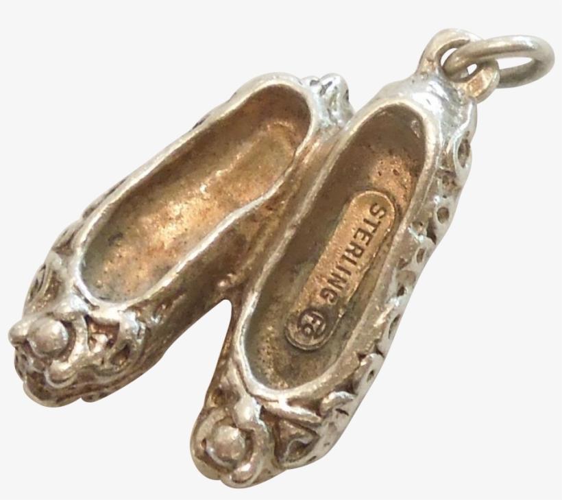 Vintage 3d Sterling Silver Pair Of Ballet Slippers - Ballet Flat, transparent png