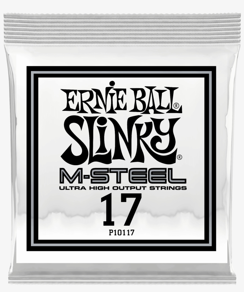 017 M-steel Plain Electric Guitar Strings 6 Pack - Ernie Ball, transparent png