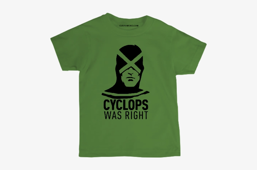 Comic Slouchy V-neck Cyclops Was Right, transparent png