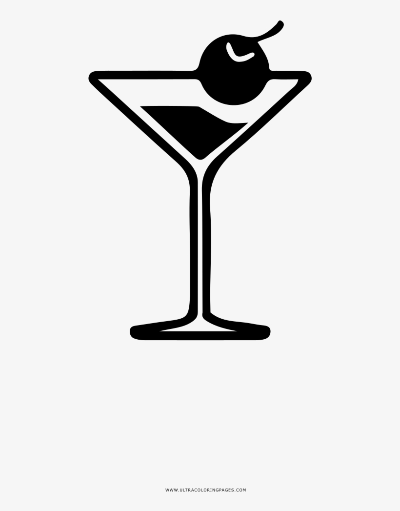 Cocktail Coloring Page - Photography, transparent png