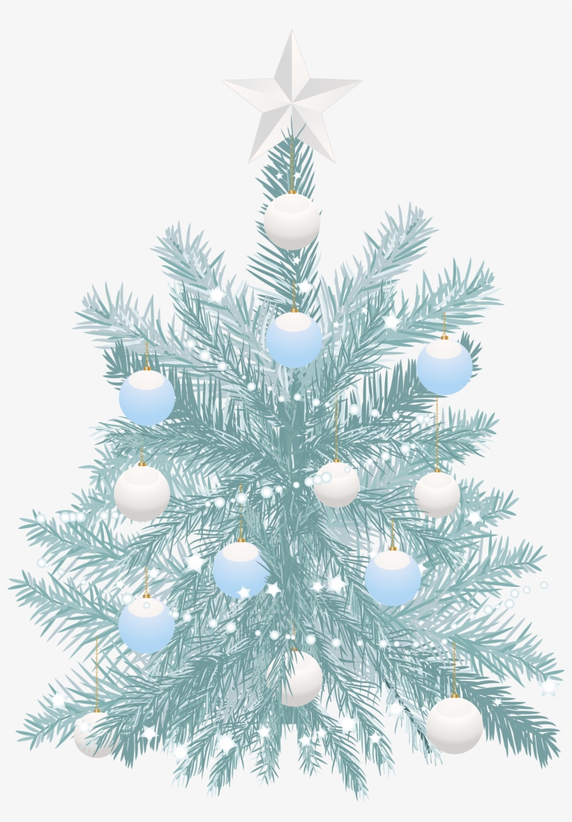 Blue Christmas Tree Png Download - Transparent Christmas Tree Blue Png, transparent png