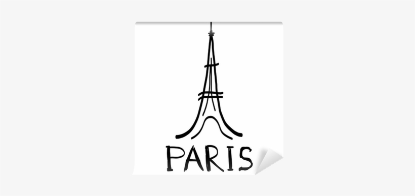 Fotomural Icono De La Torre Eiffel En El Estilo De - Eiffel Tower, transparent png