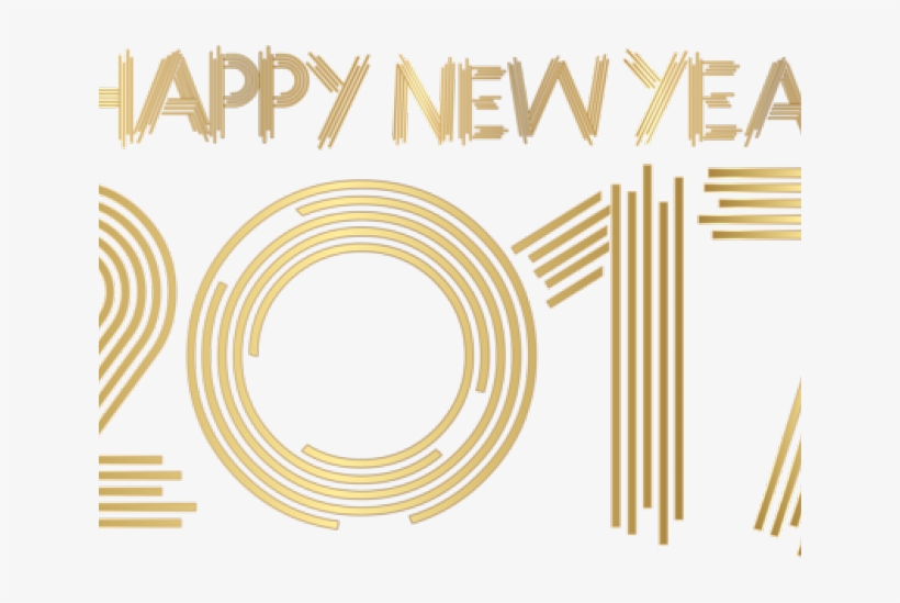 Happy New Year Clipart Gold - 新年 快樂 2017 Png, transparent png