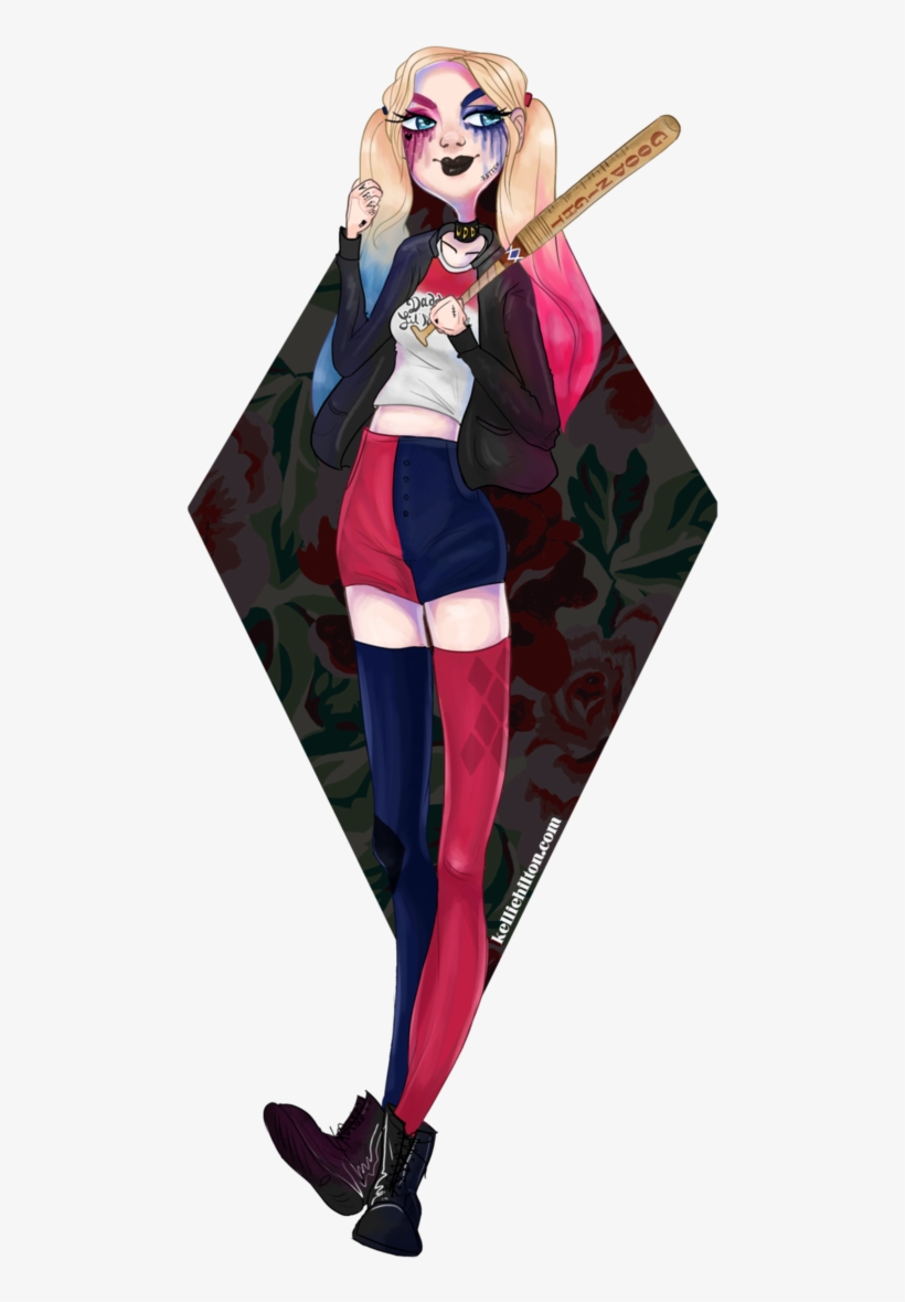 Harley Quinn-kay~resources - Fashion Illustration, transparent png