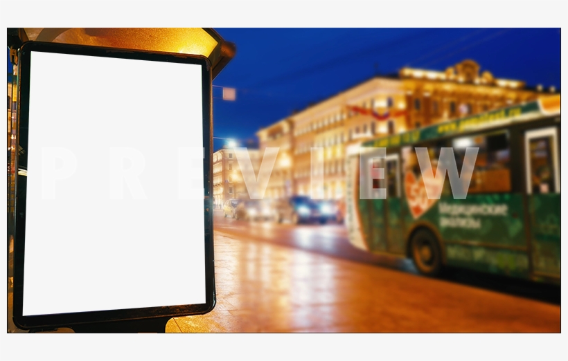 A Vertical Outdoor Signage On The Side Of A City Bus - Tour Bus Service, transparent png