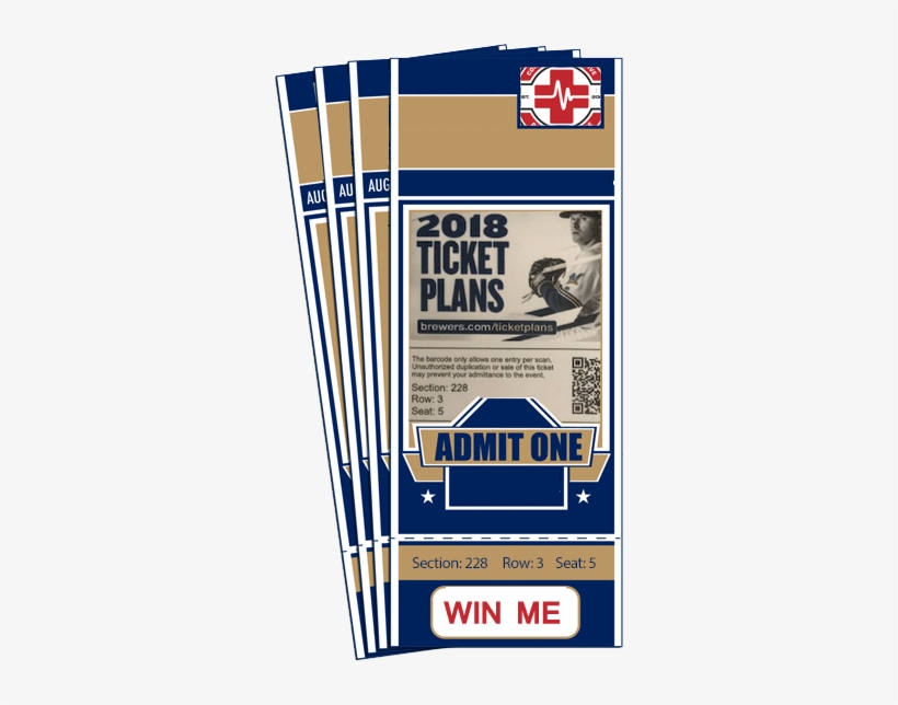 Enter To Win Free Brewers Tickets To The Aug - (12) Tampa Bay Rays Birthday Party Ticket Invitations, transparent png