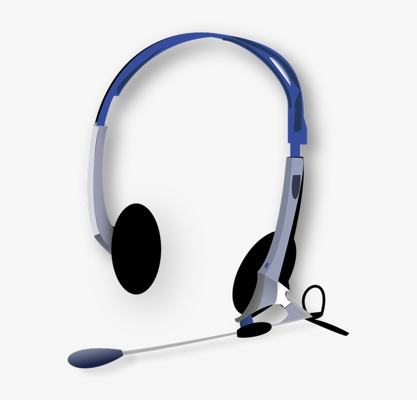 Microphone - - Headphones Clip Art, transparent png
