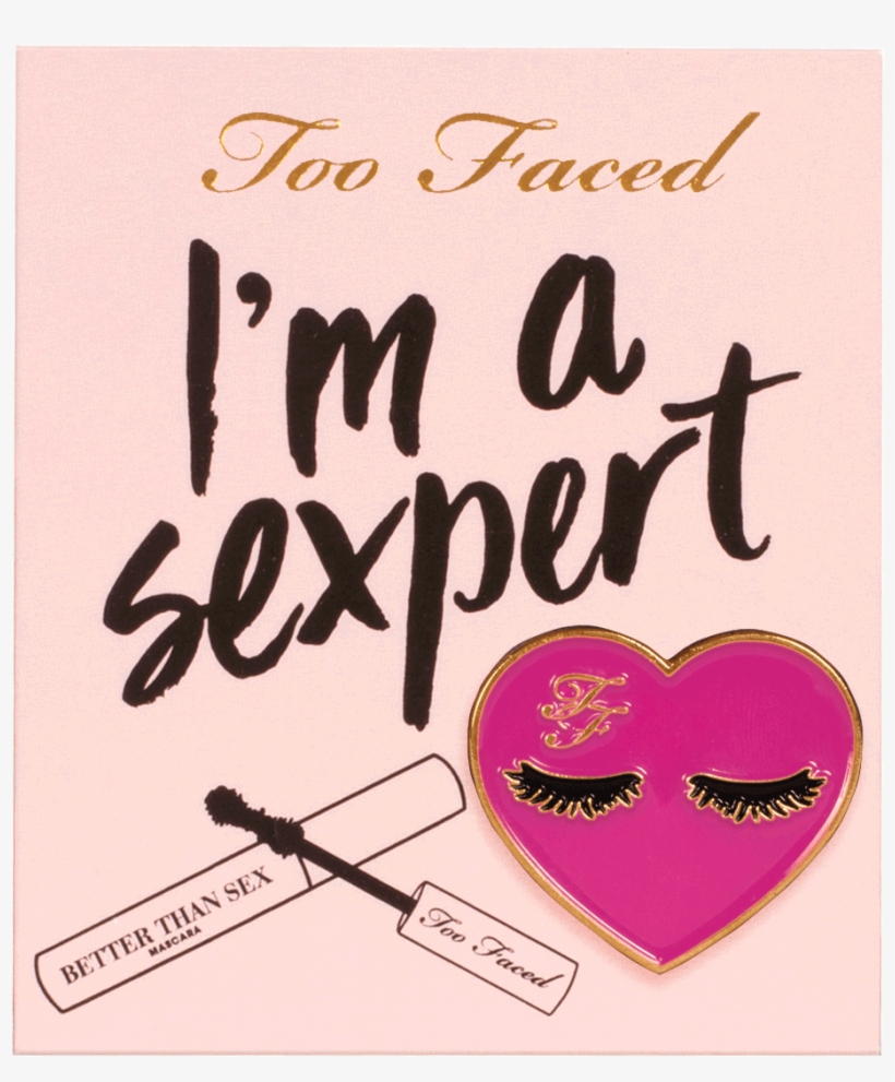 Better Than Sex Heart Pin - Too Faced, transparent png