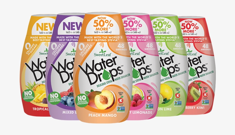Sweetleaf® Water Drops™ - Sweetleaf - Water Drops Peach Mango - 2.1 Oz., transparent png