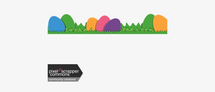 Eastern Egg Page Border - Digital Scrapbooking, transparent png