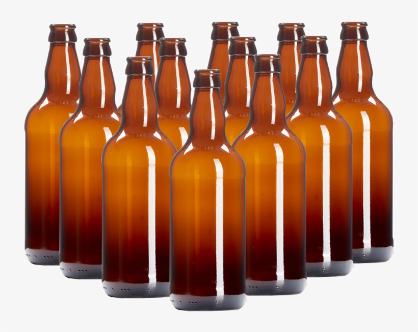 Free Download 500ml Brown / Amber Glass Beer Bottles - 500ml Brown / Amber Glass Beer Bottles Pack, transparent png