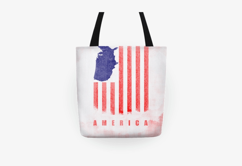 American Flag Tote - Baseball Tee, transparent png