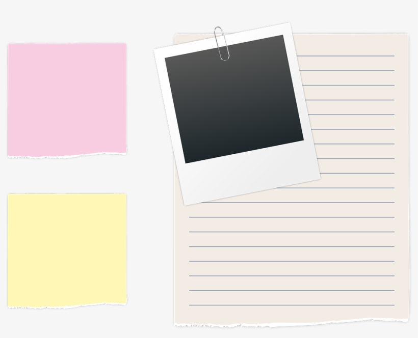 List, Polaroid, Paperclip, Photo, Post It, Note, Pink - Polaroid Paper Clip Png, transparent png