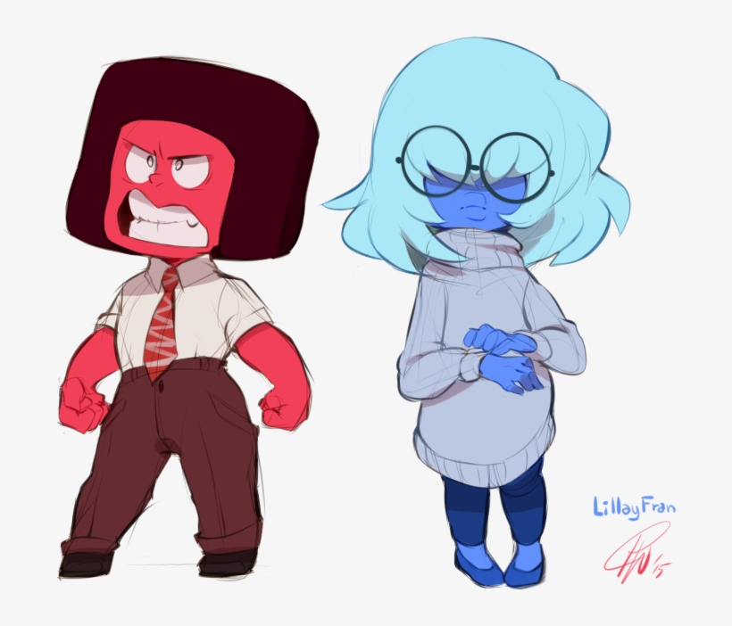 Inside Out Saphire And Ruby (aka Anger) From Su (steven - Steven Universe Good Oc, transparent png