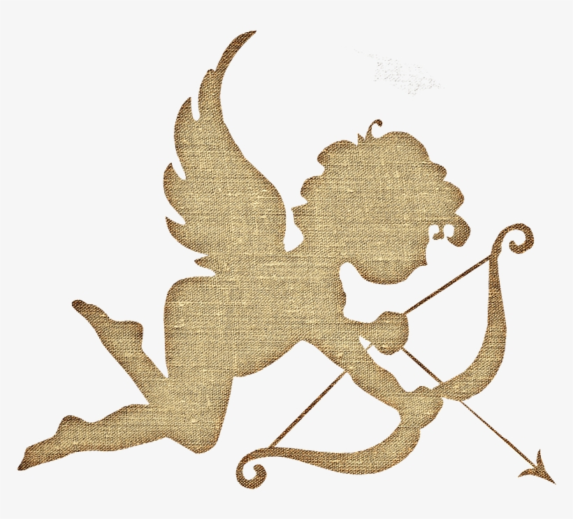Canvas Angel Love - Gewebe-amor-valentinstag-engel 6 Untersetzer, transparent png
