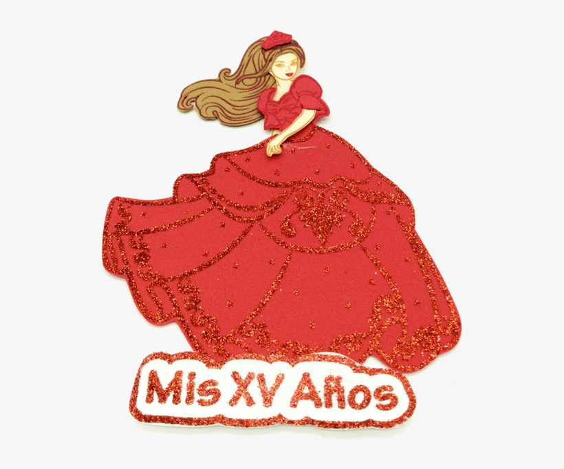 8" Quinceanera Foami Figurine - Quinceañera, transparent png