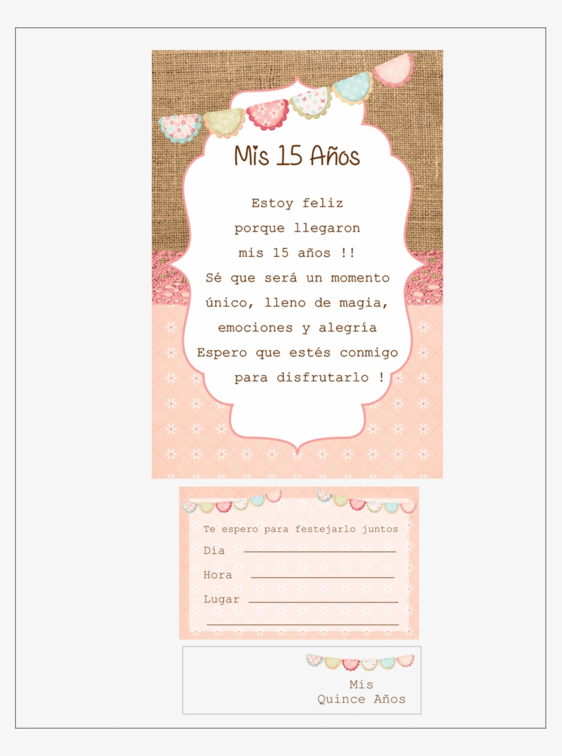 15 Año Invitaciones, transparent png