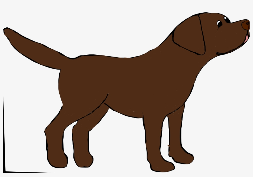 Marley The Chocolate Labrador - Chocolate Lab Cartoon Dogs, transparent png