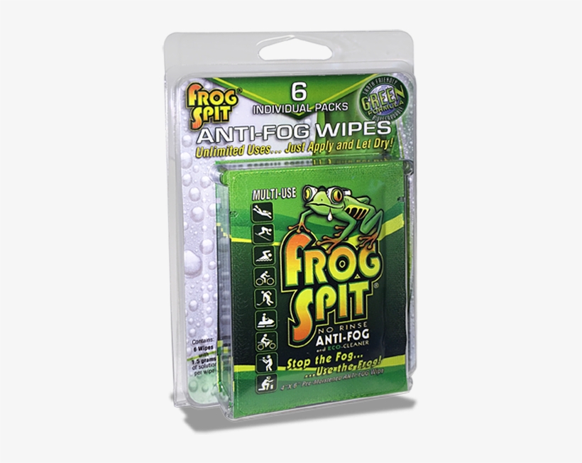 Anti Fog Wipes 6 Pack - Frogspit No Rinse Anti Fog Liquid 12 Pack, transparent png