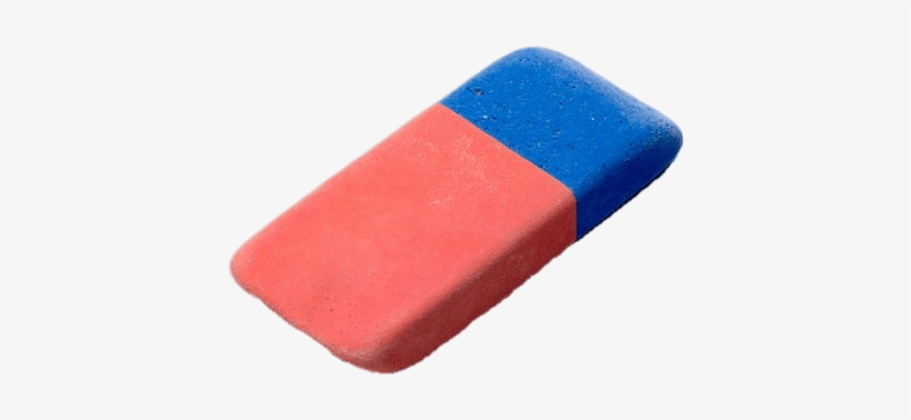 Red And Blue Eraser - Borrador Png, transparent png