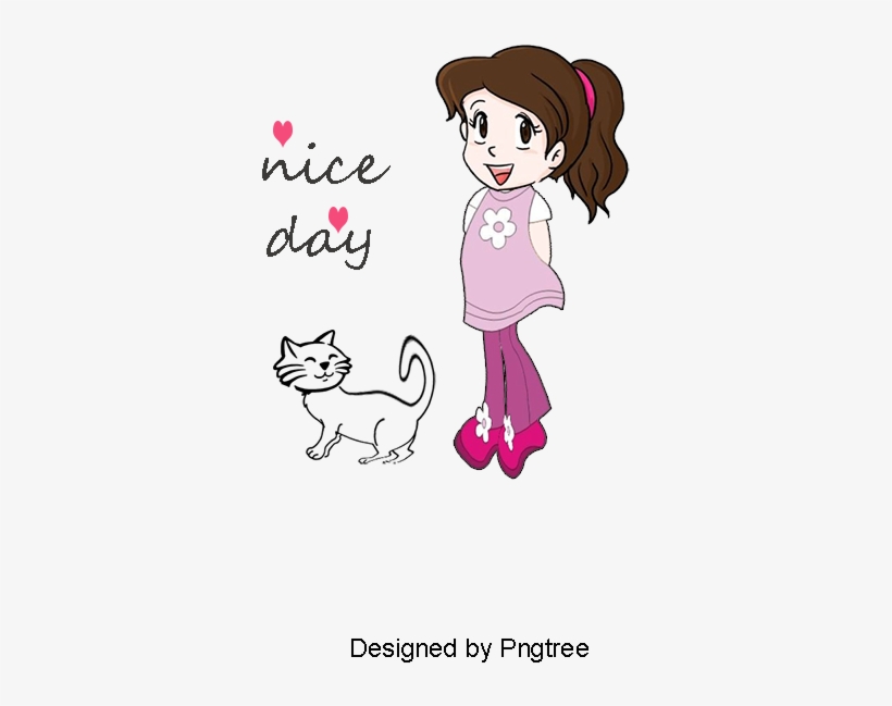Beautiful Girl With A Decorative Pattern, Girl Vector, - Portable Network Graphics, transparent png