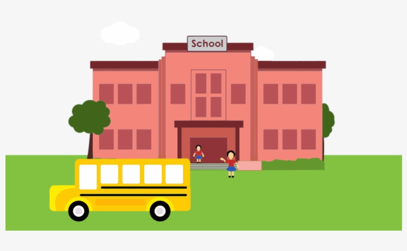 Free To Use & Public Domain School Building Clip Art - Fire Safety In A School, transparent png