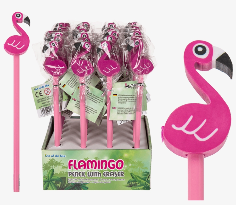 Flamingo Potlood Met Gum, transparent png