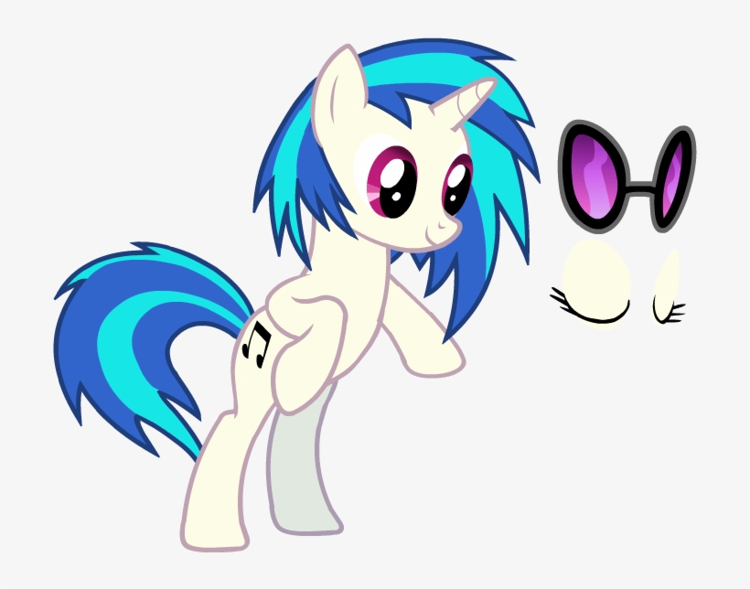 Yes, She Has Eyelashes, Her Eyes Are Closed Here - My Little Pony Dj Pon 3 Eyes, transparent png