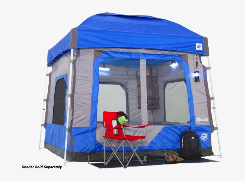 Camping Cube™ - E-z Up Camping Cube 5.4 Instant Shelter Pop Up Tent, transparent png