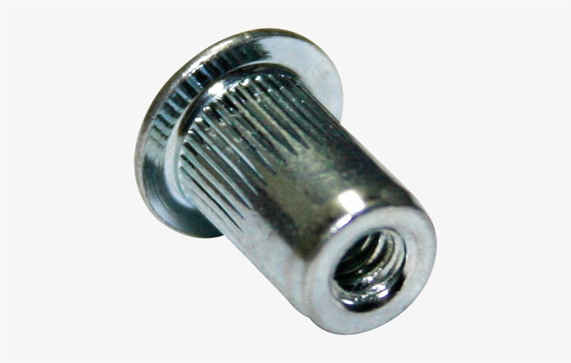 Top Of Page Rivet Nuts, Knurled Flange Steel, Zinc - Steel, transparent png
