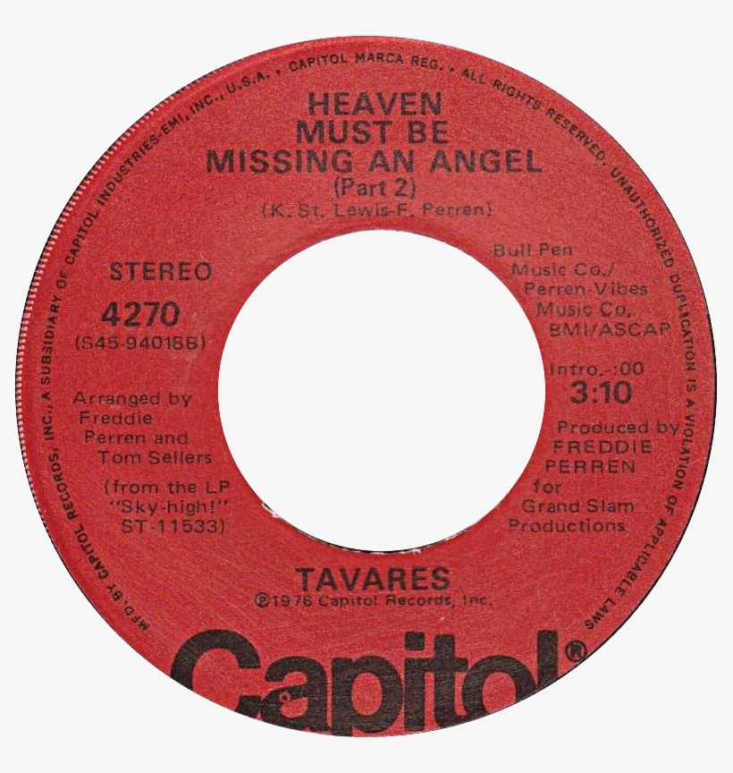 Heaven Must Be Missing An Angel By Tavares Us Vinyl - Good Morning Heartache, transparent png