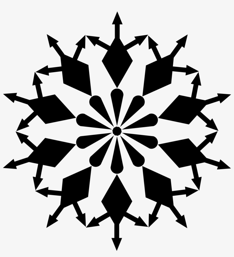 Big Image - Transparent Background Snowflake Silhouette, transparent png