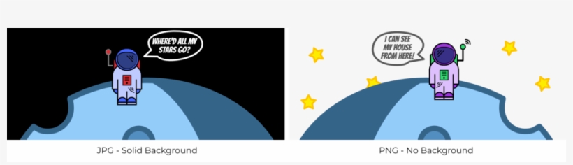 Two Illustrated Astronaut Characters Standing On Separate - Graphic Design, transparent png