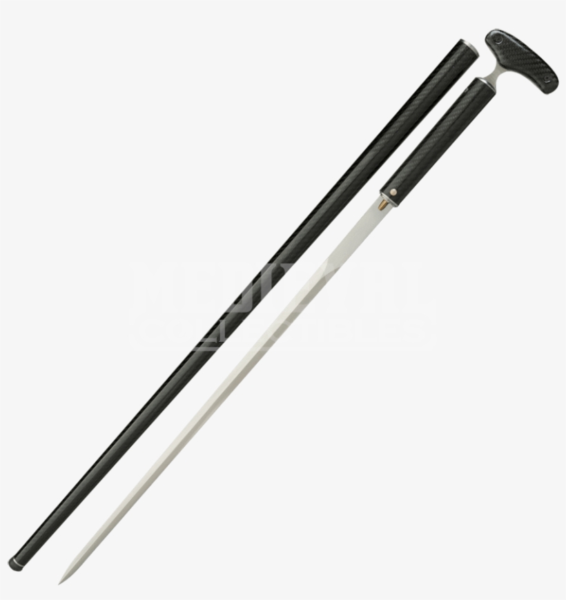 Carbon Fiber Cane Sword With Hidden Dagger - Трость Стилет, transparent png