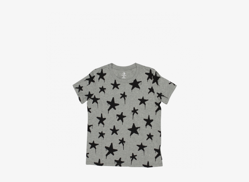 Women Converse Graffitti Star Crew T Shirt Vintage - T-shirt, transparent png
