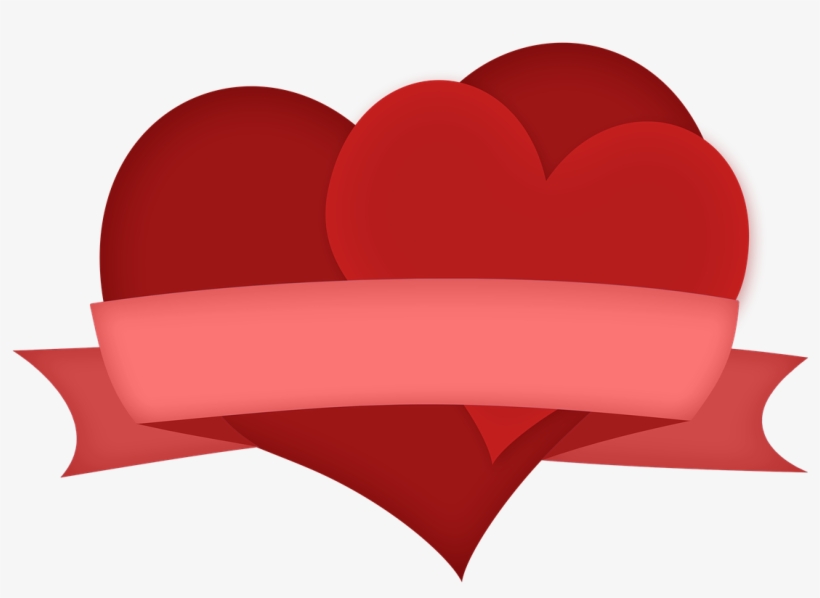 Heart,red Heart,tied Up Pentlí,tied Up With A Ribbon,red - Valentine's Day, transparent png