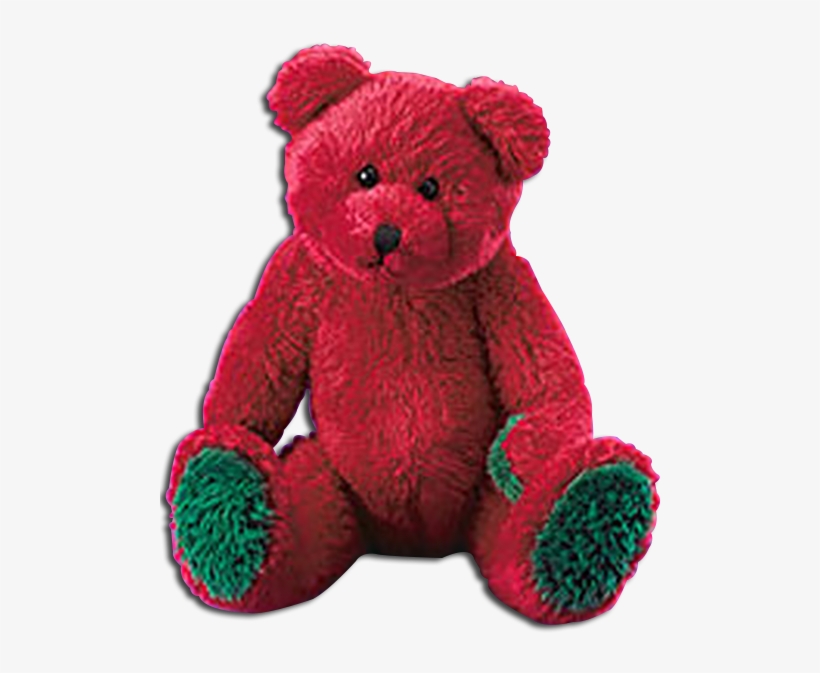 Boyds Lil Fuzzies Jingle Red Plush Teddy Bear Yuletide - Teddy Bear, transparent png