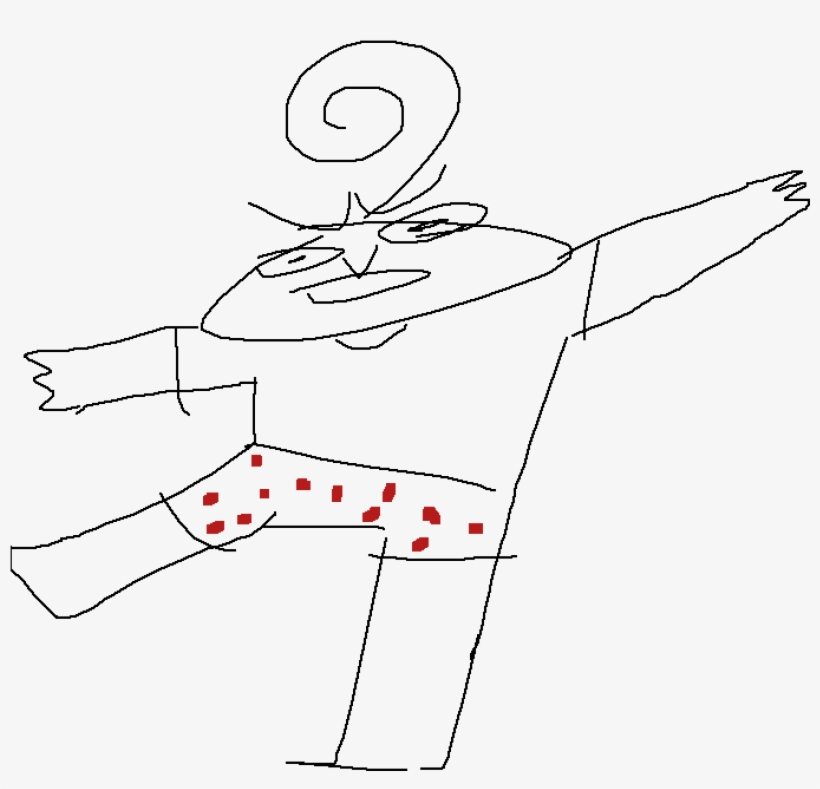 Bald Man In Boxers - Man, transparent png