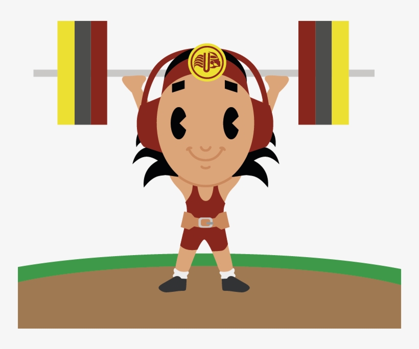Levantamiento De Pesas - Cartoon, transparent png