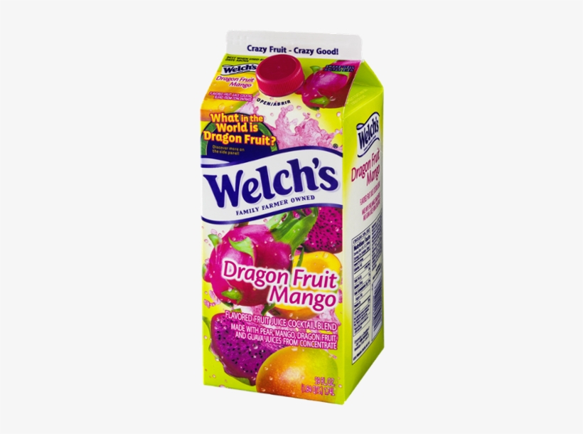 Welch's Fruit Juice Cocktail Blend Dragon Fruit Mango, - Welch's Grape Juice, transparent png